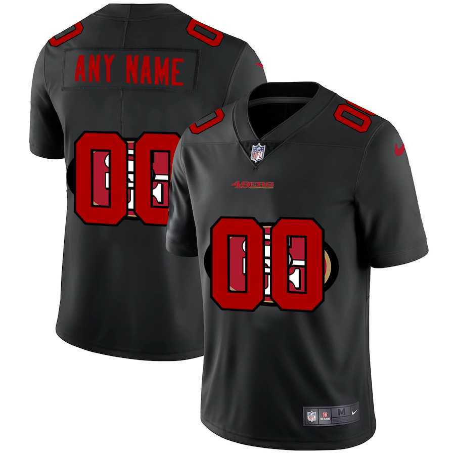 Nike San Francisco 49ers Customized Men's Team Logo Dual Overlap Limited Jersey Black,We sell and wholesale Nike San Francisco 49ers Customized Men's Team Logo Dual Overlap Limited Jersey Black on line form chian!